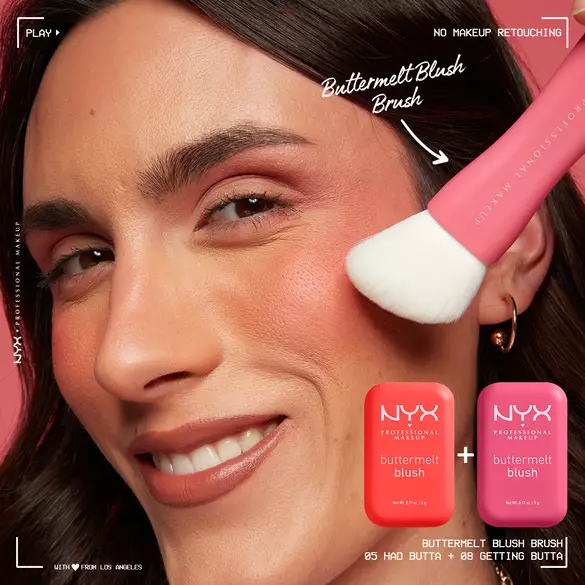 Mix two shades of Buttermelt Blush for a layered flush of blush