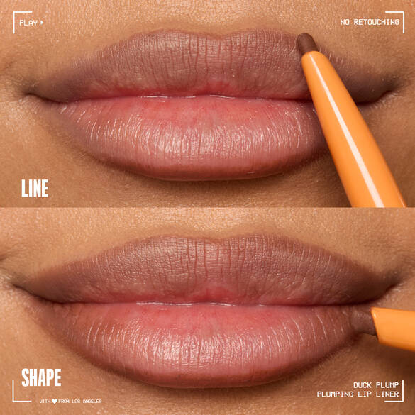 Line with the precise tip for sharp, clean lines and use the flat edge to shape & accentuate inner corners.