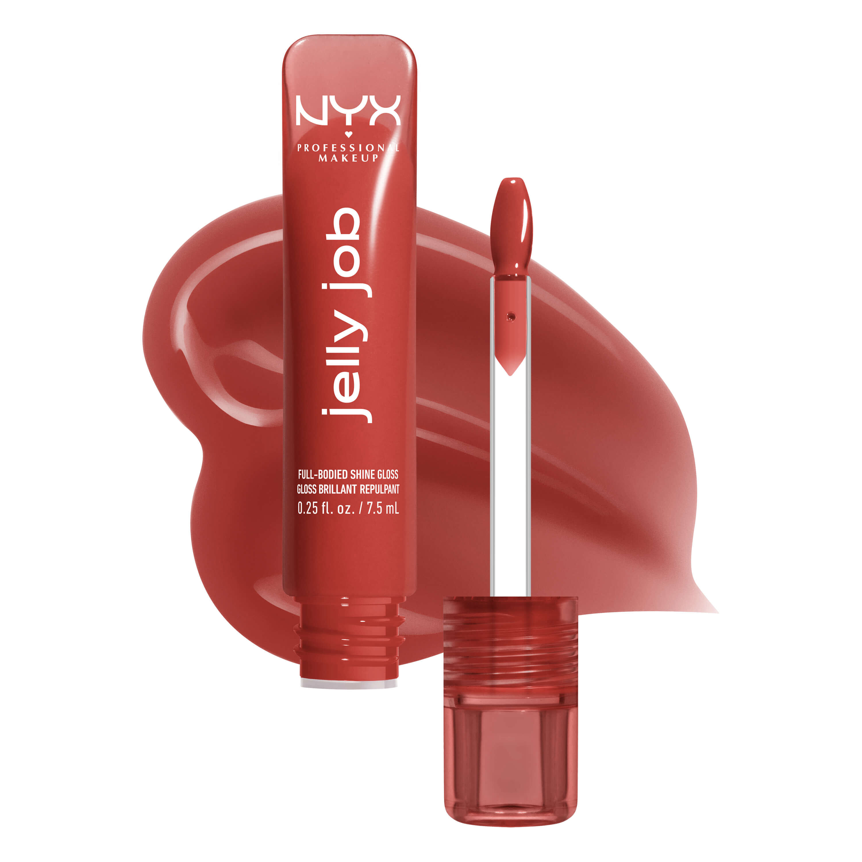 Jelly Job packshot solider show on top of product swatch in shade 06 Jelly Filled
