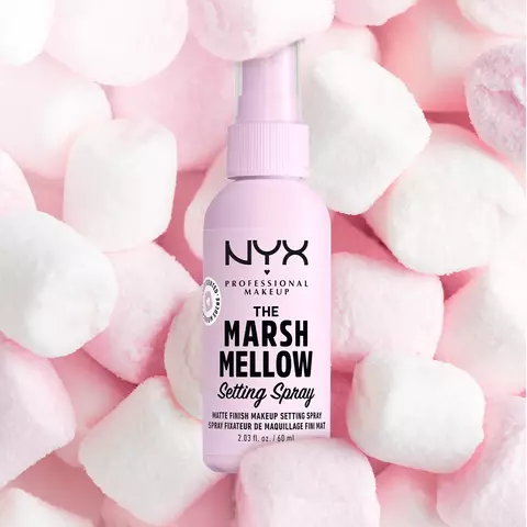 NYX Professional Makeup Marshmellow Matte Setting Spray: A marshmellow matte finish setting spray with 10-in-1 makeup extending benefits.