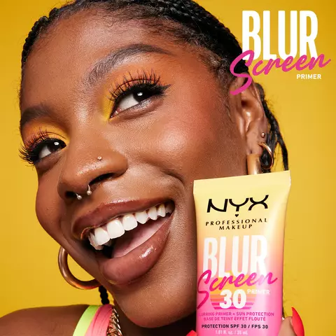 NYX Professional Makeup Blur Screen SPF 30 Primer: A three-in-one blurring primer that grips makeup for up to 18hours and protects skin with SPF 30.