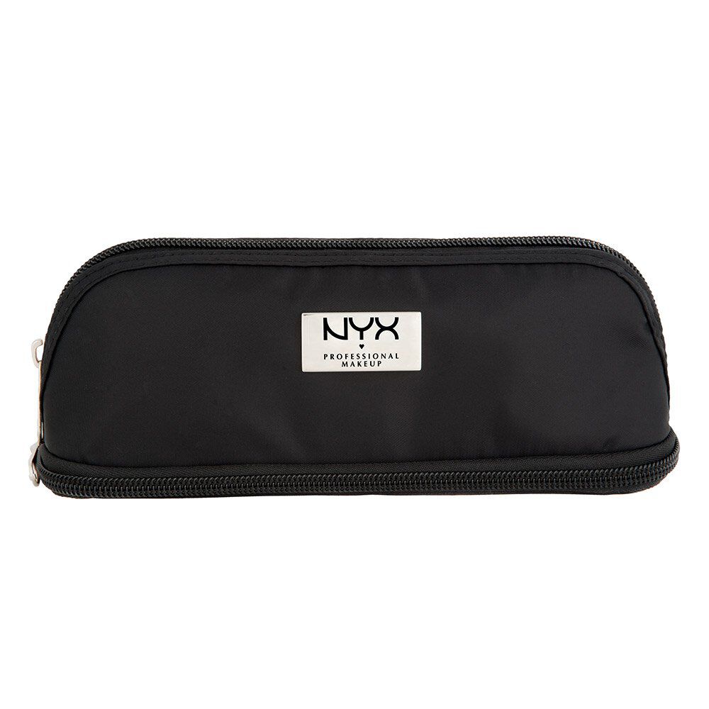 Black Small Double Zipper Makeup Bag