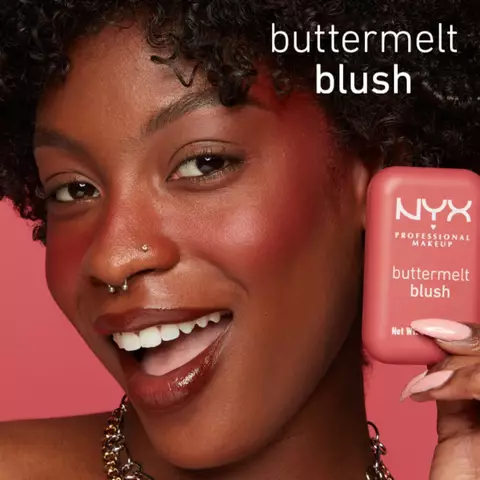 NYX Professional Makeup Buttermelt Blush: A blush in twelve soft glow shades with up to 12 hour wear.