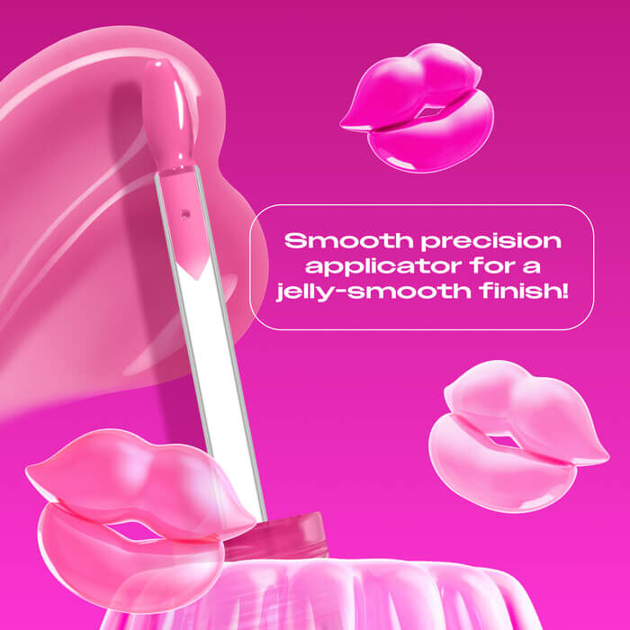 Jelly Job applicator close up highlighting the new spatula applicator for a jelly-smooth finish